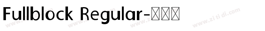 Fullblock Regular字体转换